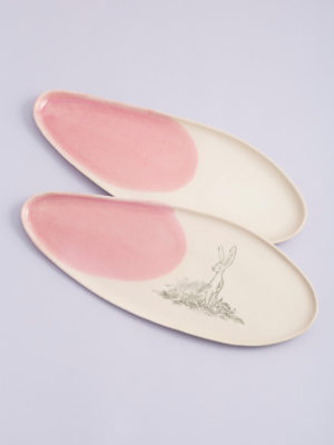 מגש אירוח ורוד / L