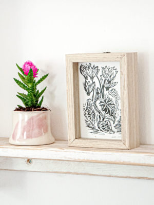 הדפס רקפת במסגרת / S