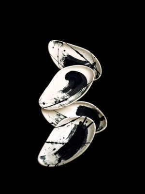 B&W Serving Platter / S