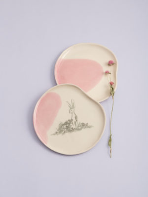 צלחת ורודה / M