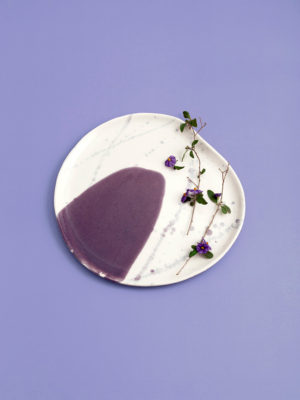 צלחת סגולה / L