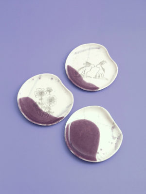 צלחת סגולה / S