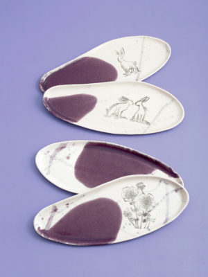 מגש אירוח סגול / M