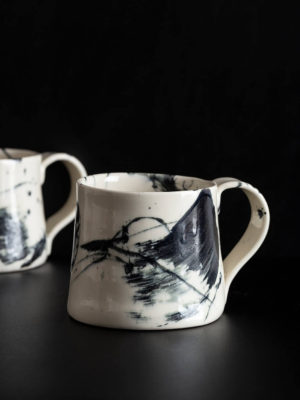 כוס מאג שחור-לבן