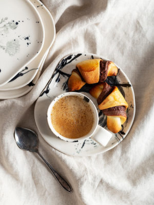 B&W Dessert Plate / S