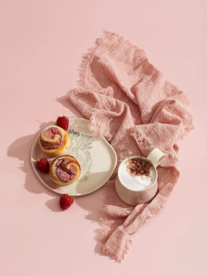 צלחת ורודה / S